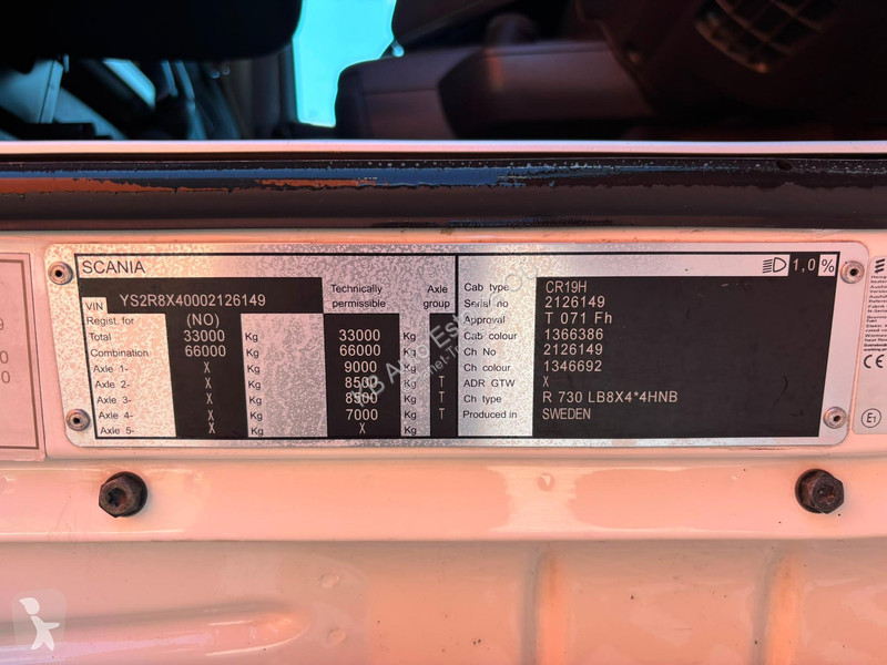 شاحنة Scania R 730 8x4*4 CARRIER SUPRA / BOX...