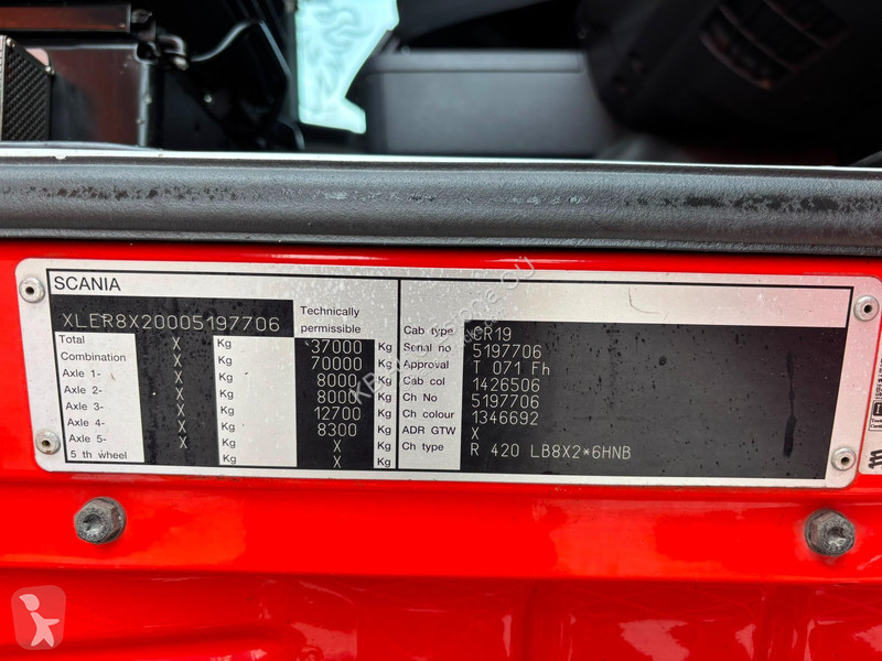 شاحنة Scania 8x2*6 FASSI F290 / AJK 20 ton...