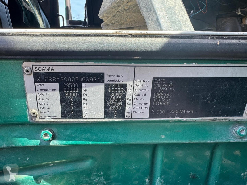 شاحنة Scania R500 8X2 + EPSION (YEAR 2014!)...