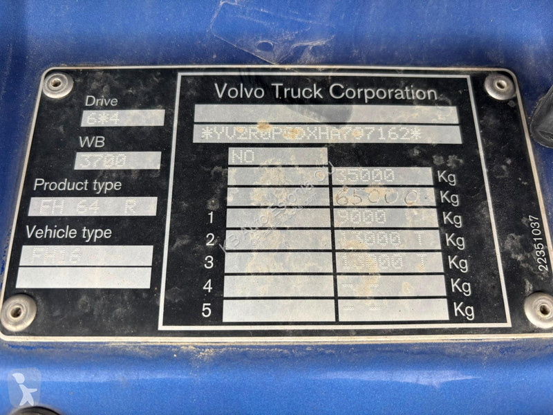 شاحنة Volvo 750 6x4 RETARDER / TANDEM AXLE LIFT...