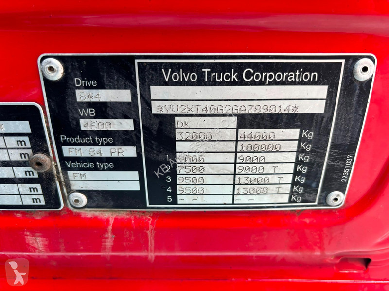 شاحنة Volvo 500 8x4/4 Zacklift Z453 / WINCH...