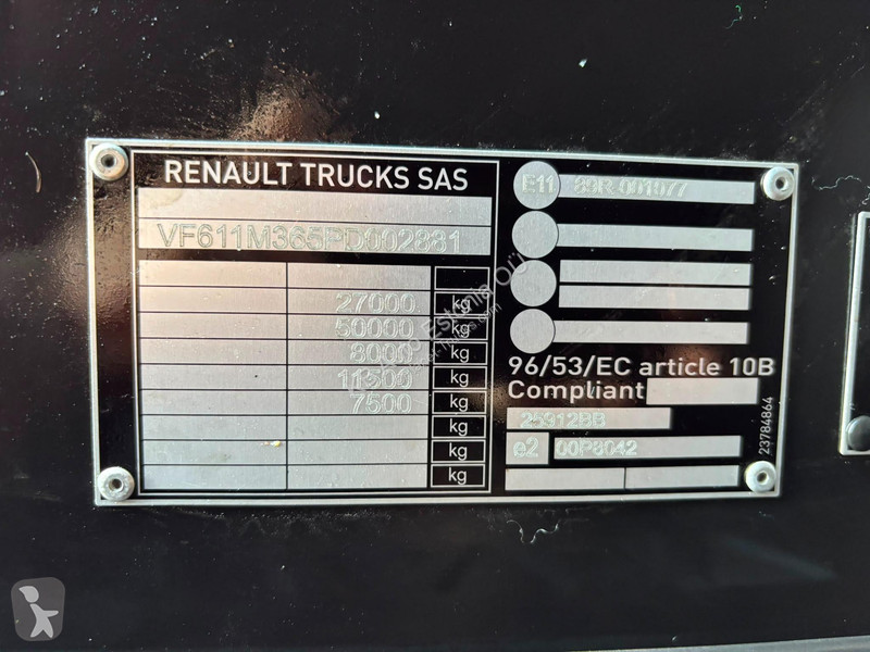 Camion Renault T 520 6x2 CHASSIS L=7545 mm
