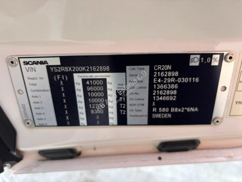 Camion Scania R 580 8x2*6 PK 78002 + JIB /...