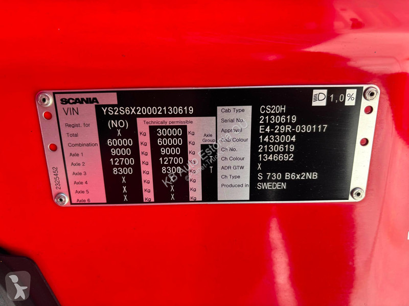 Camion Scania S 730 6x2 HIAB XR 22 ton / =5900...