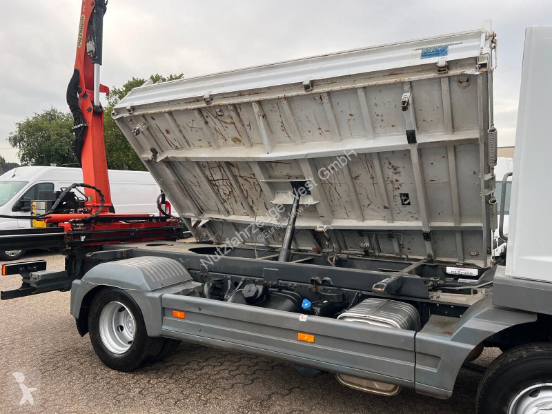 Camion Mercedes 818 Meiller Kipper Palfinger Kran