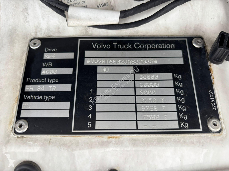 Camión Volvo 540 8x4*4 9 TON FRONT AXLE /...