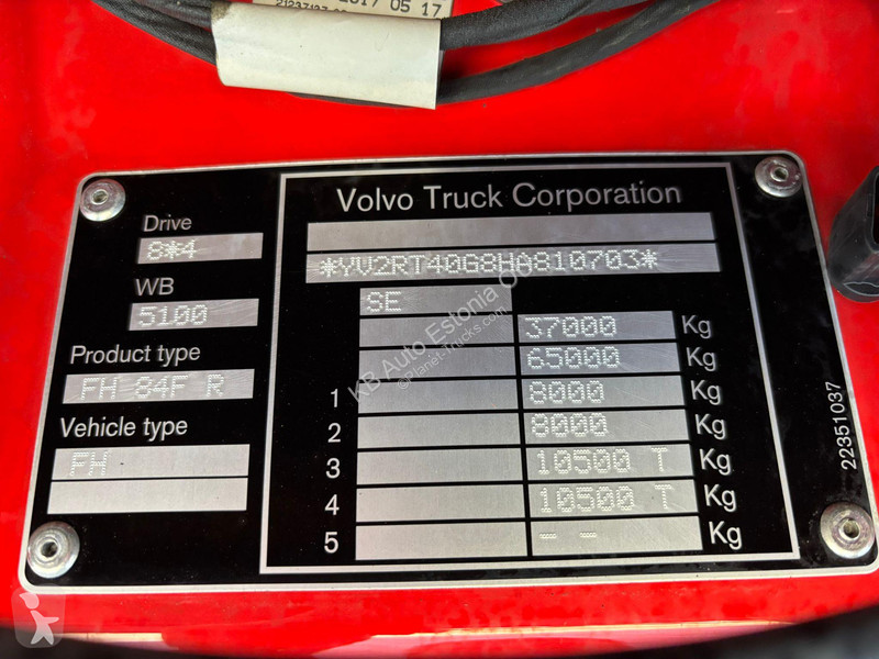 Camión Volvo FH 500 8x4 ONLY 149810 km / PTO