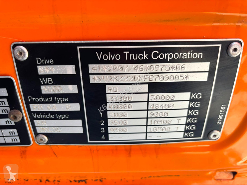 Camión Volvo FMX 6x4 HIAB XR 21 ton / L=5900 mm