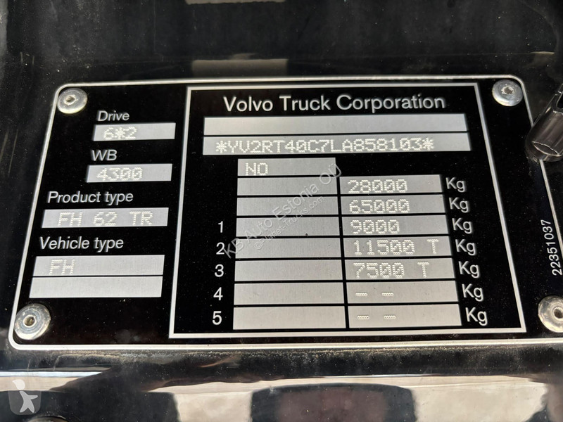 Camion Volvo 500 6x2 RETARDER / BOX L=6068 mm