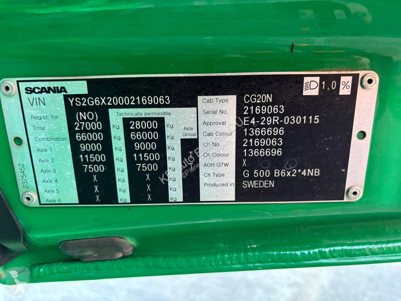 Camion Scania G 500 6x2*4 HIAB UT 20 ton /...