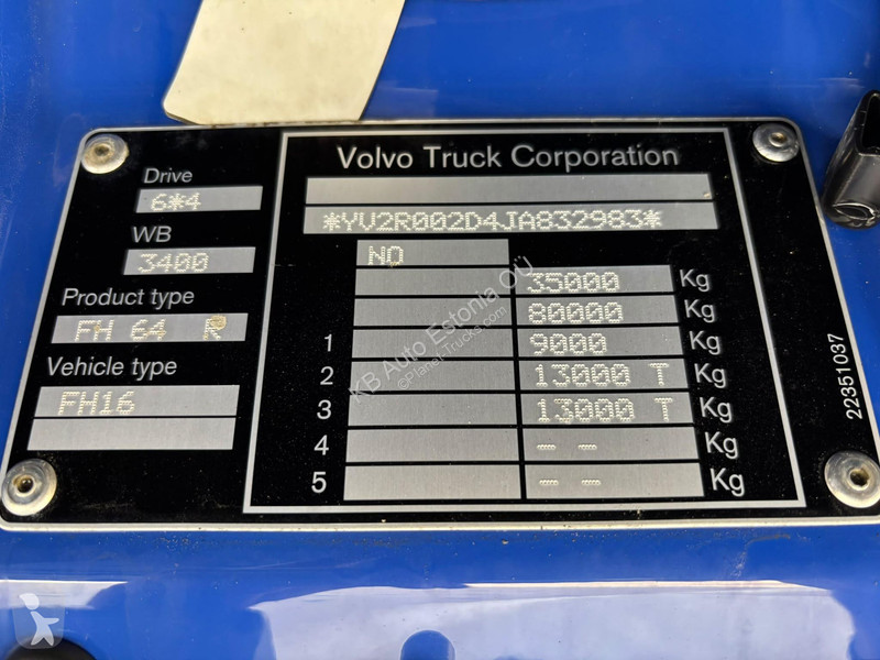 Camion Volvo 650 6x4 RETARDER / TANDEM AXLE...