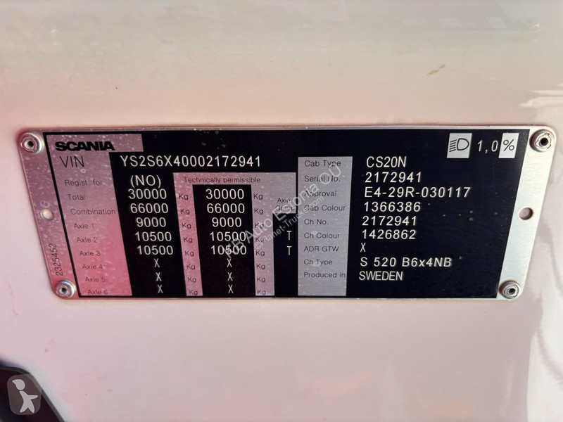 Scania S 520 6x4 ADBUE PROGRAMMED OFF ! /...