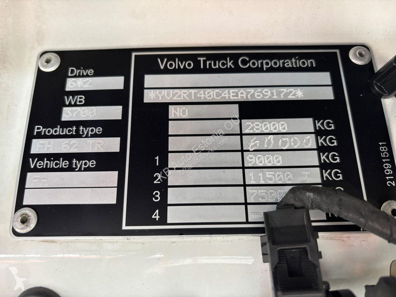 Lastbil Volvo 500 6x2*4 ADR / PTO / RETARDER /...