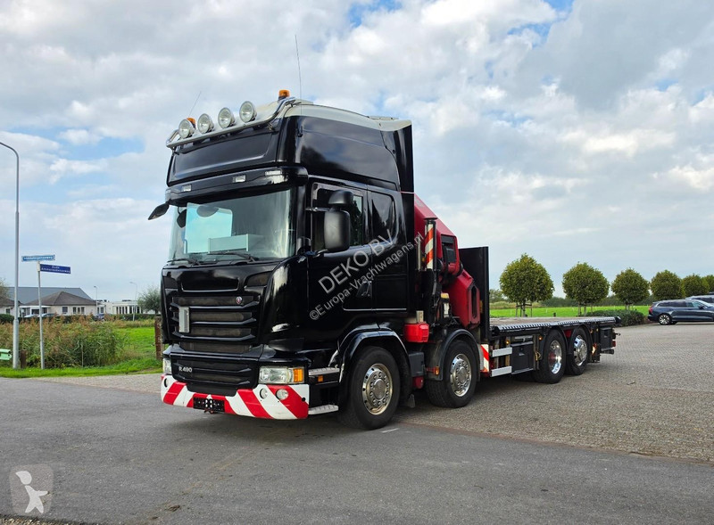 Lastbil Scania R490 8x2 EURO6!! HIAB 85TM!...