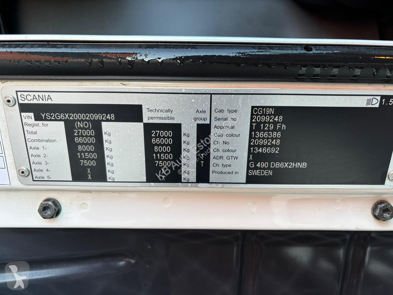 Scania G 490 6x2*4 SUPRA 850 Mt / BOX =7611 mm...
