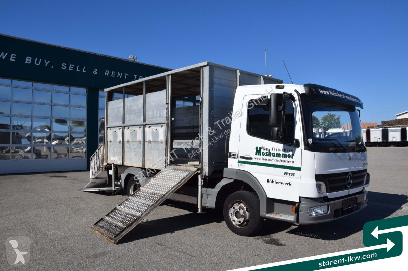 Lastbil Mercedes 815 BDF-Viehaufbau + Kühlaufbau