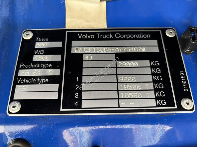 شاحنة Volvo FH 540 6x4 HIAB 192E-5 / PLATFORM...