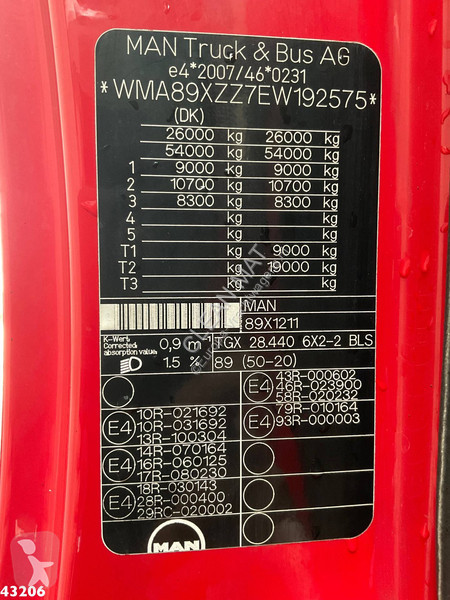 Kamion MAN 28.440 Fassi 29 Tonmeter laadkraan
