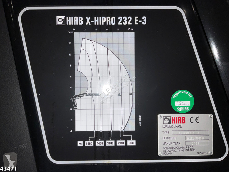 Lastbil DAF N XD 450 Hiab 23 Tonmeter laadkraan