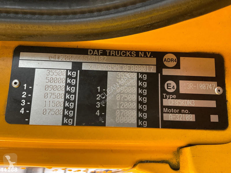 Vrachtwagen DAF FAK 85  410 Palfinger 18...