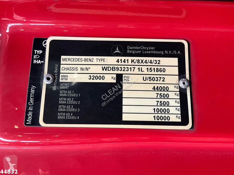 Camión Mercedes 4141 8x4 Kroll Saug/Spul aufbau