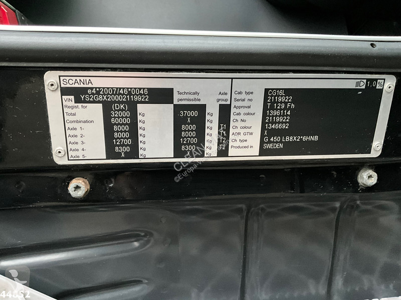 Camion Scania 450 Euro 6 Hiab 28 Tonmeter...