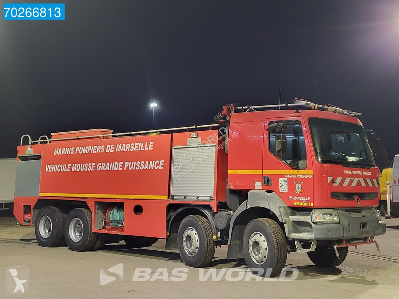 Camion Renault 400 8X4 Feuerwehr Telma 12000L...