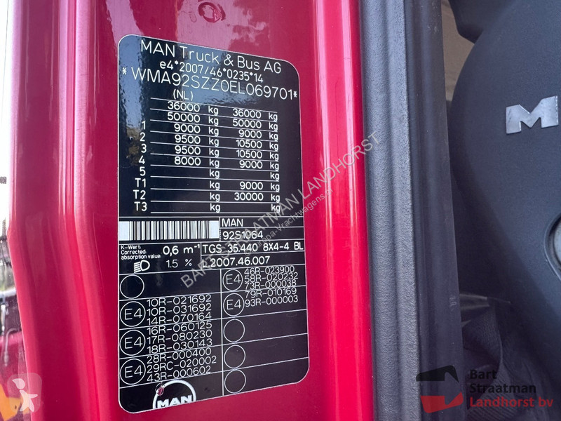 Kamion MAN 35.440 8x4 Euro 6 met HYVA 26 Ton...