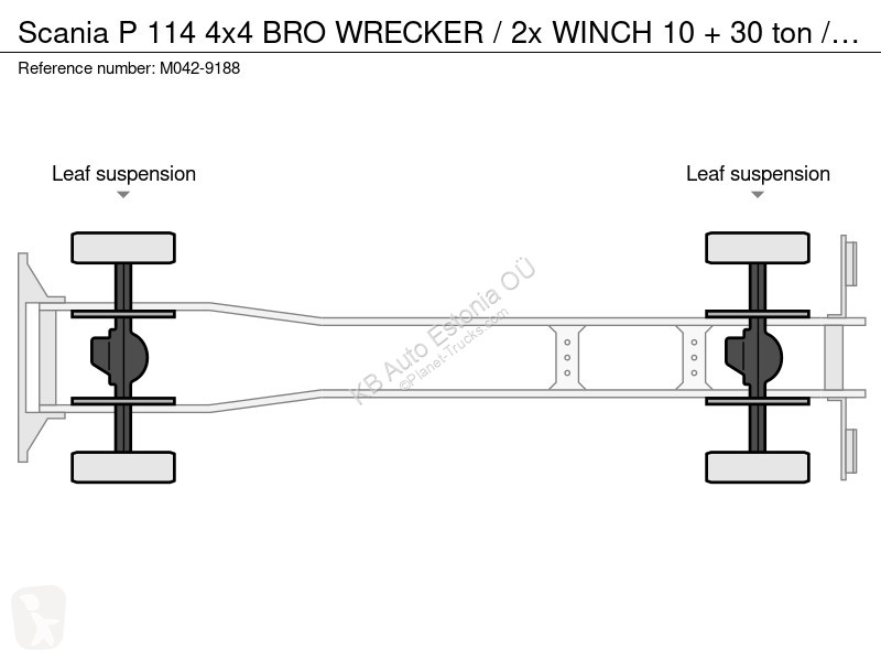 شاحنة Scania 4x4 BRO WRECKER / 2x WINCH 10 + 30...