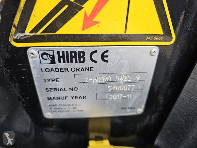 شاحنة Volvo 540 8x4*4 / HIAB 548E-9 CRANE +...