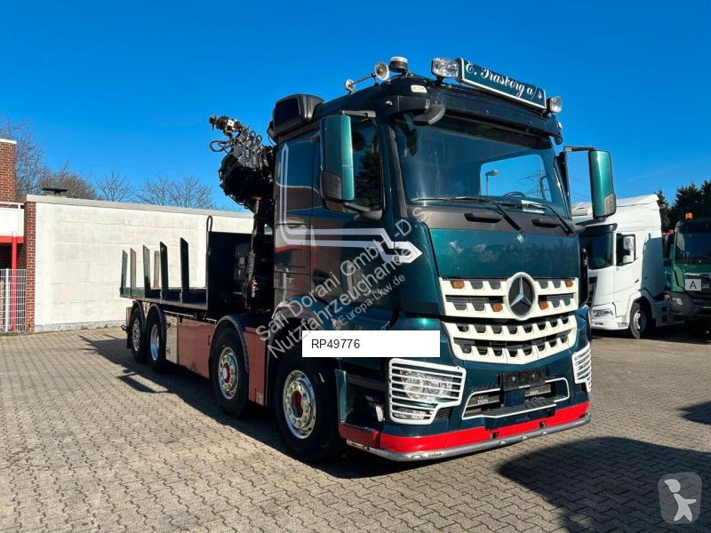 شاحنة Mercedes 3253 + HIAB 302 Kran 8x2-4 HAD...