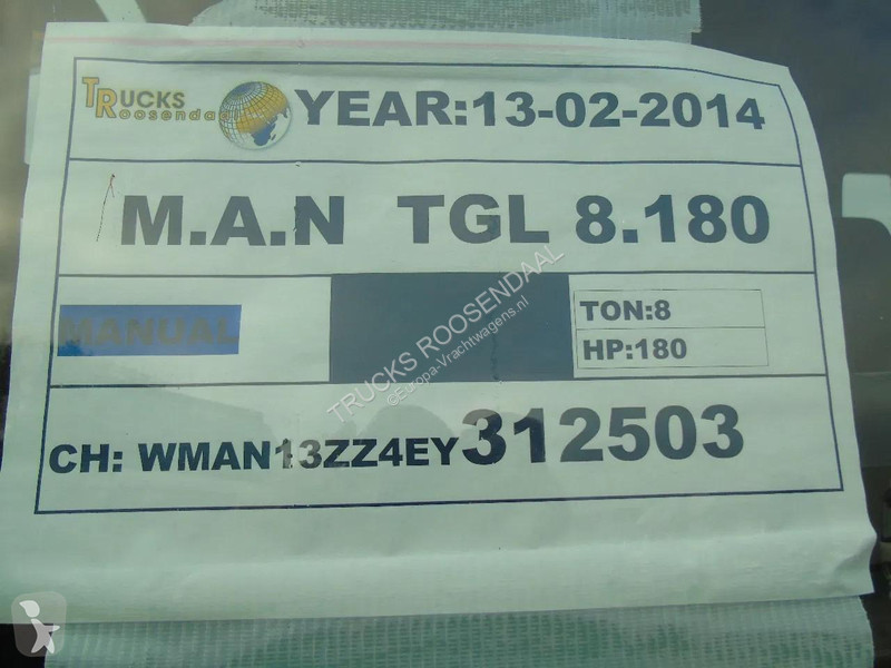 شاحنة MAN 8.180 + winch + MANUAL + EURO 5 +...