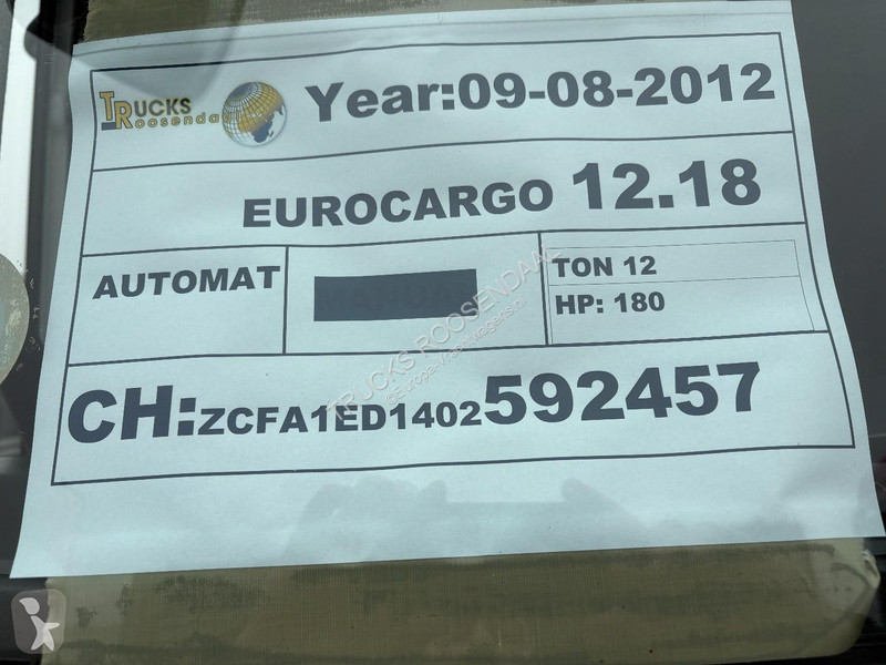 شاحنة Iveco 120E18 + euro 5 + lift