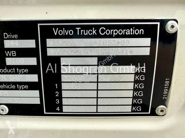 شاحنة Volvo / 8x4 / Blatt - Luft / Eu6