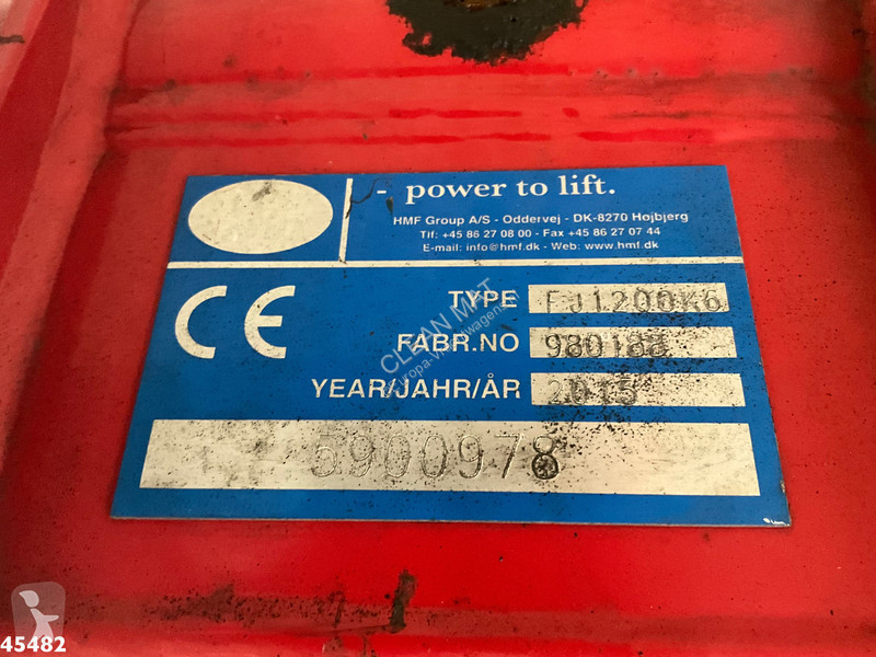 شاحنة Scania 490 8x4 Euro 6 etarder HMF 60...