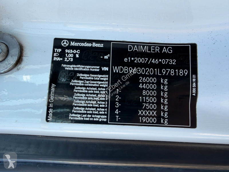 شاحنة Mercedes 2543 L Schwenkwand LBW BÄR...