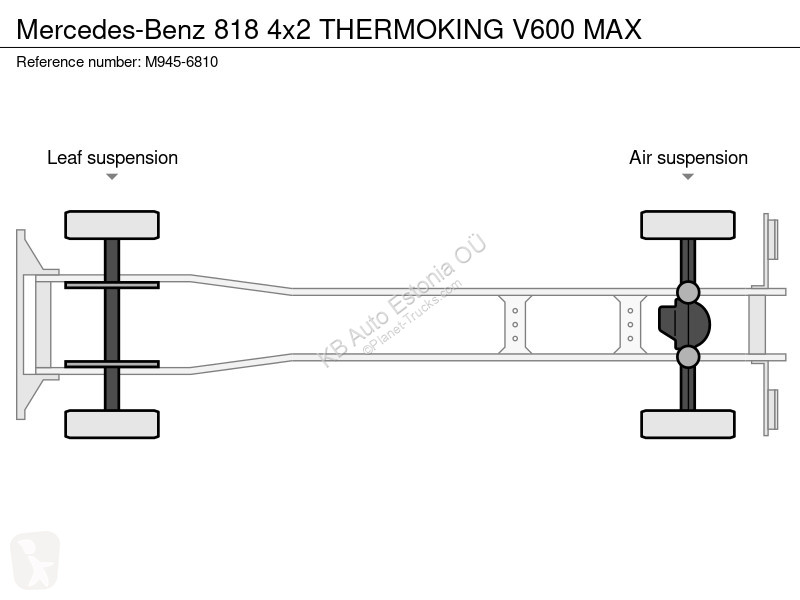 شاحنة Mercedes 818 4x2 THERMOKING V600 MAX