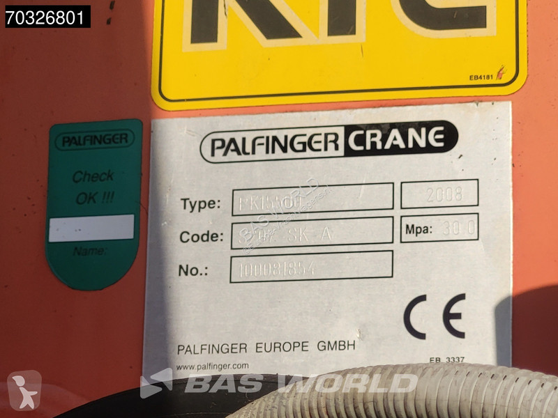 شاحنة Scania P380 P 6X2 Palfinger PK15500 Kran...