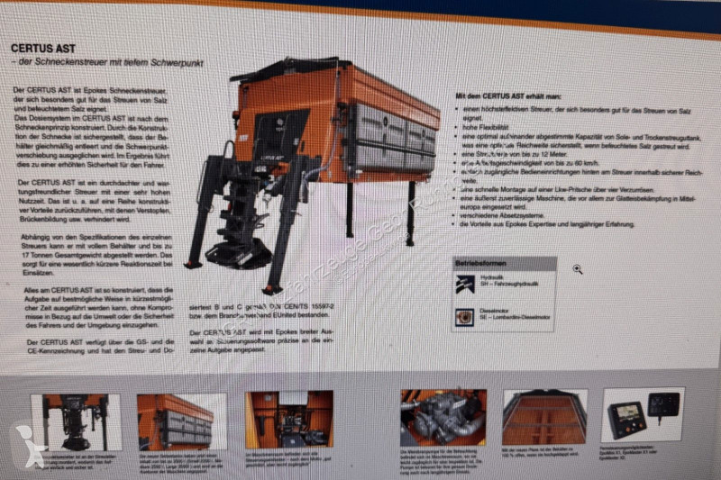شاحنة  Abrollaufbau Salzstreuer Diesel Separat...