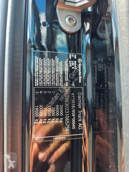 شاحنة Mercedes 2552 L BDF Vantec hydr....