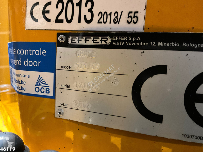 شاحنة Mercedes 2633 Effer 52 Tonmeter laadkraan...