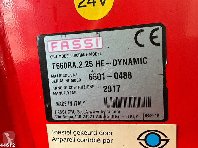 شاحنة Scania 450 8x4 Euro 6 Fassi 66 Tonmeter...