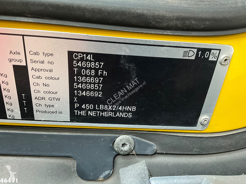 شاحنة Scania 450 Euro 6 HMF 21 Tonmeter laadkraan