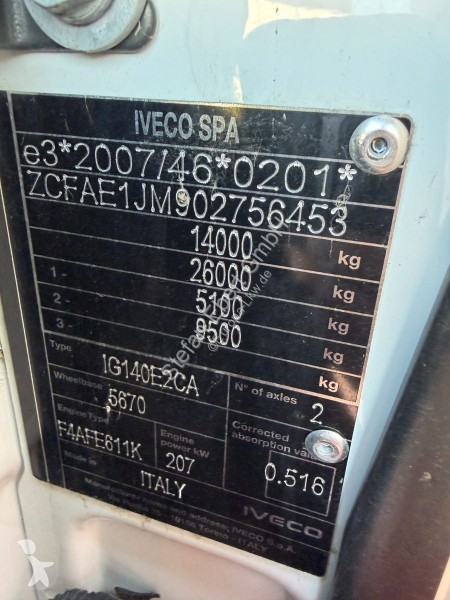 شاحنة Iveco ML140E28/P Bett AHK Klima Standheizung