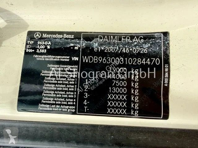 شاحنة Mercedes 1835 /Absetzkipper Meiller AK...
