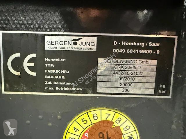 Lastbil Mercedes 2541 6X2 Gergen...