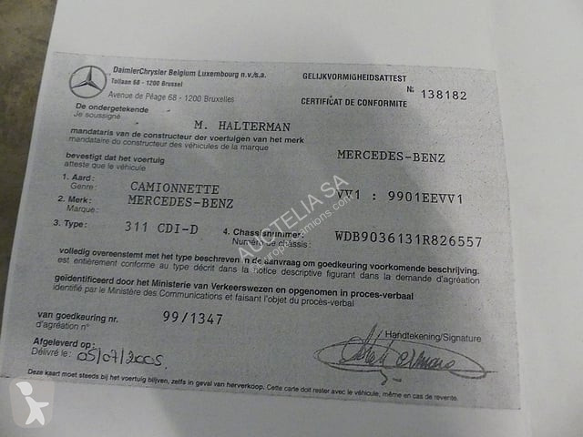 Camión Mercedes 311cdi-D