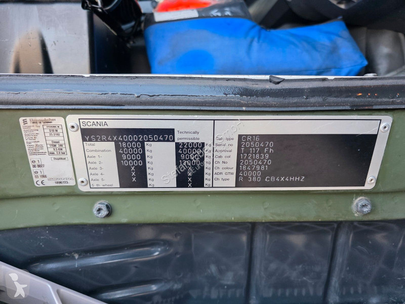 Kamion Scania 380 CB 4x4 HHZ Allrad 3 Sitze...