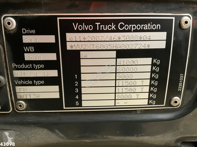 Camion Volvo 540 8x4 Euro 6 MTS Dino “3...