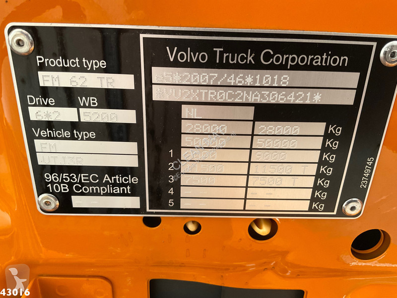 Camion Volvo 430 HMF 23 Tonmeter laadkraan...